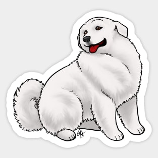 Dog - Pyrenean Mountain Dog - White Sticker